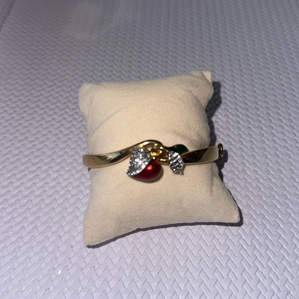 Retired Juicy Couture Cherry Crystal
Bangle Bracelet